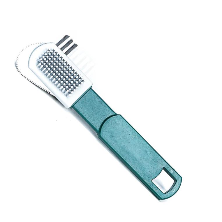 COMBI BRUSH MESSING - Hasított bőr kefe