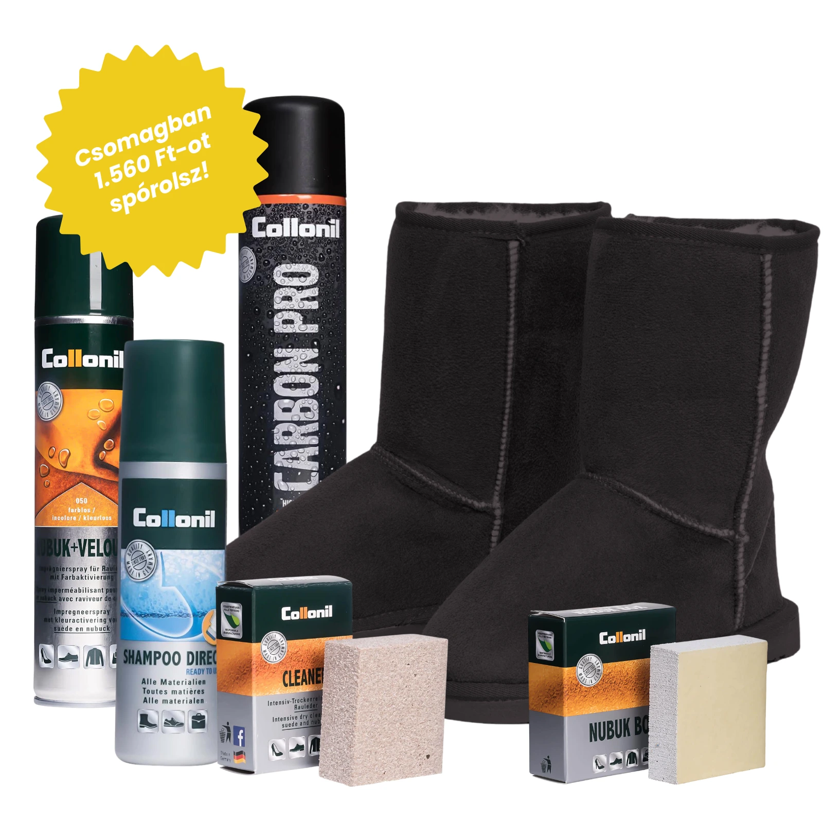 UGG CSOMAG - Fekete - Teljeskörű tisztítás, ápolás és védelem