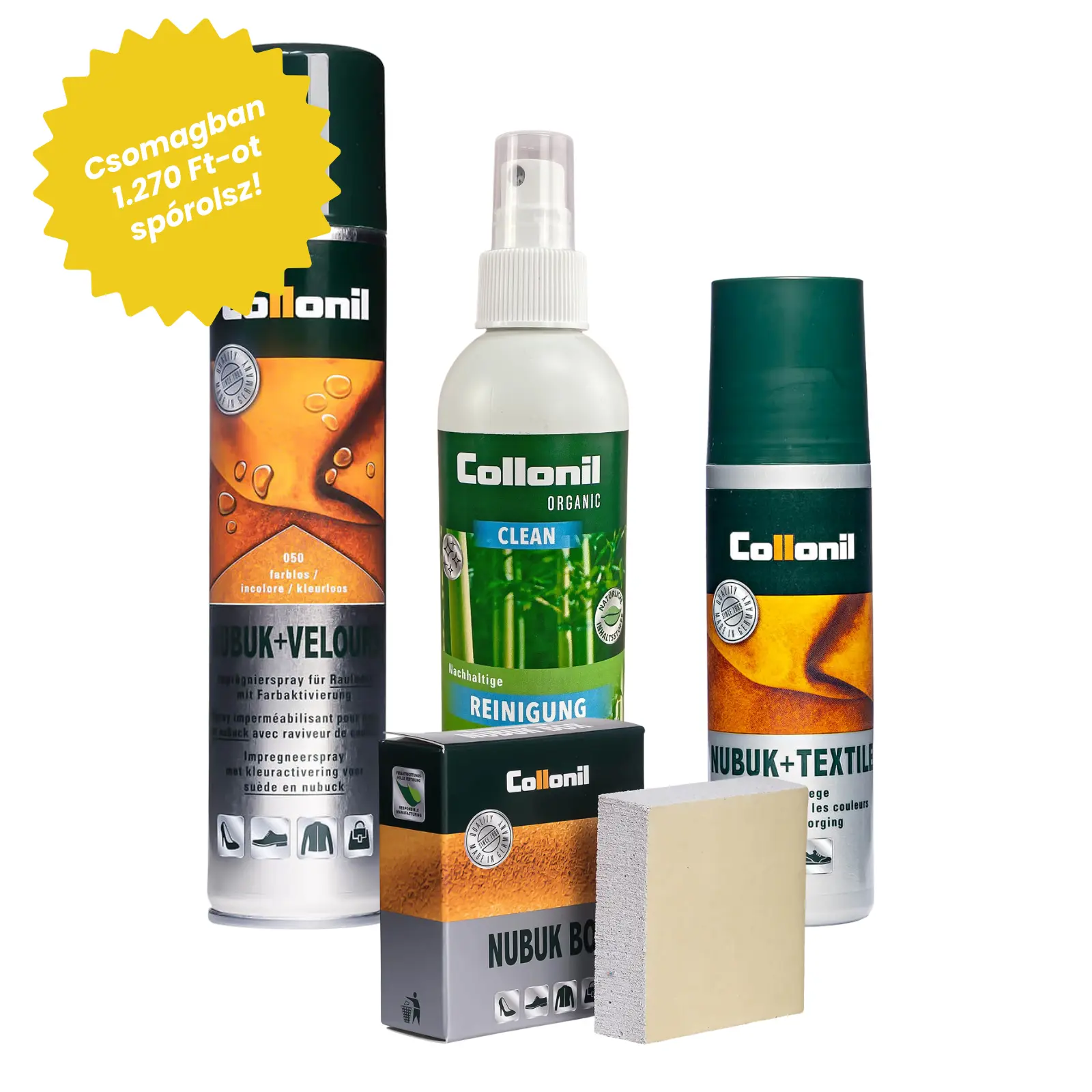 NUBUK ÉS VELOUR CSOMAG - Speciális Ápolás Hasított Bőrhöz